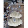 Image 1 : Sea Shell Bowls and Asst. Glassware and Sherbet Glasses