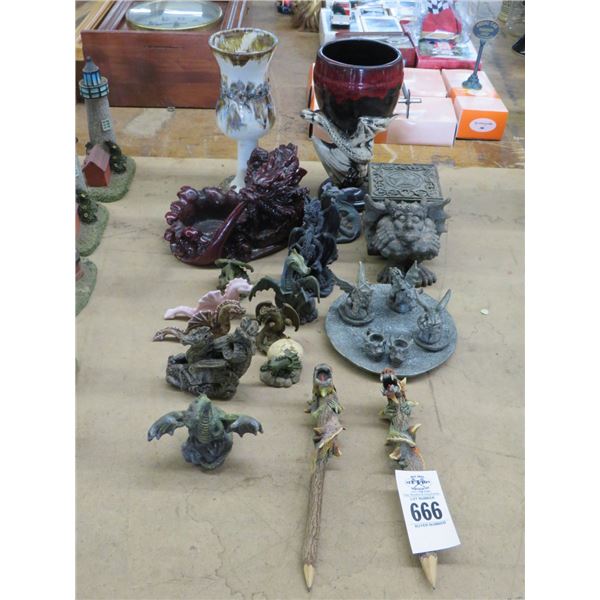 Collector Miniature Dragons and Gargoyles