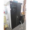 Image 3 : Black Painted Metal Storage Cabinet w/Asst. Hand Tools and Interlocking Mat