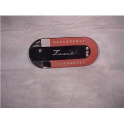 Zenith radio face plate