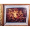 Image 2 : Gold plaster & oak picture frame