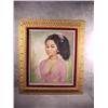 Image 1 : Framed print on canvas-Asian girl