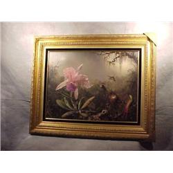 Framed print on canvas-Hummingbirds