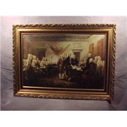 Framed print-Signing Declaration of Independence