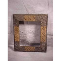 Ornate gold & silver frame. 15x17