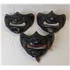 Image 1 : 1993 "Teenage Mutant Ninja Turtles III" - Set of 3 screen-worn Turtles' costume samurai masks.