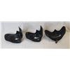 Image 2 : 1993 "Teenage Mutant Ninja Turtles III" - Set of 3 screen-worn Turtles' costume samurai masks.