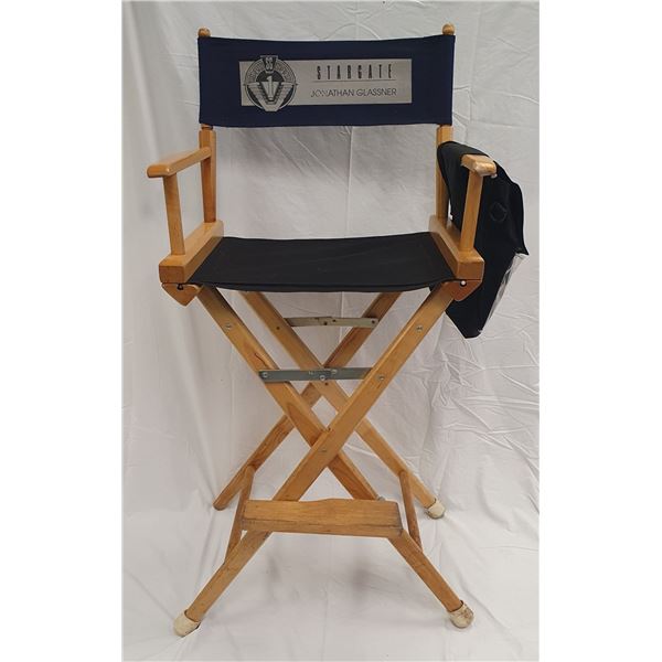  Stargate SG-1  - Jonathan Glassner Cast folding chair (approx. 46in tall x 22in wide x 18 1/2in dep