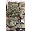 Image 2 : Large group of assorted military tactical pouches/ gun holsters/ straps