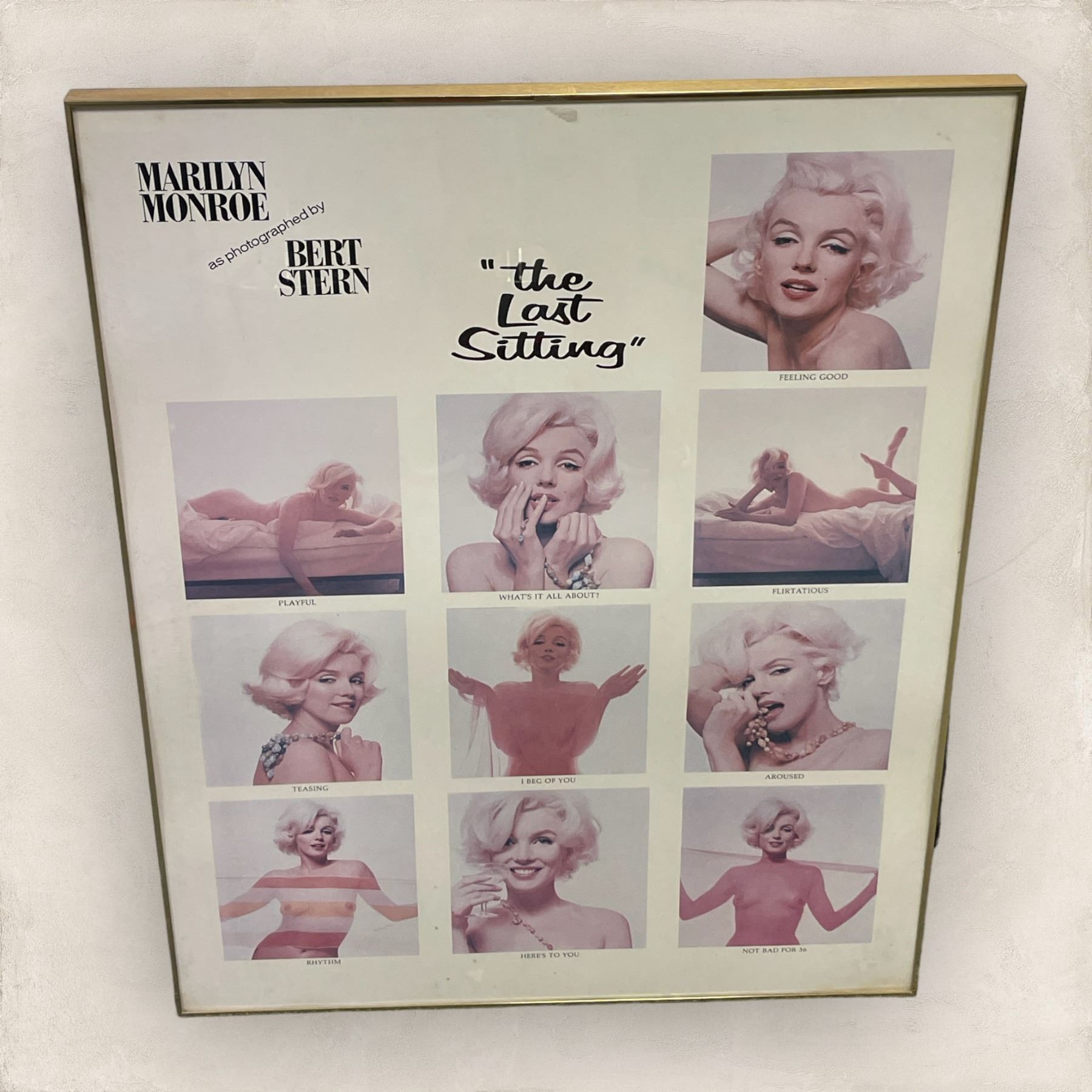 Framed Rare Marilyn Monroe The Last Sitting Memorabilia Print From framed-rare-marilyn-monroe-the-last-sitting-memorabilia-print-from