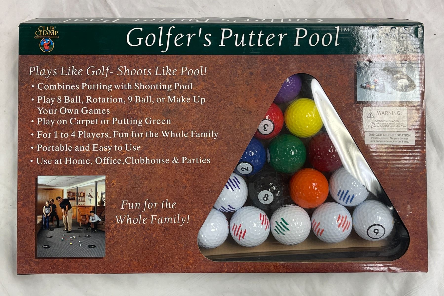Putter Pool Game Club Champ Golfer's Putter Pool Model 9531 Dennco Good Sports (new in box)