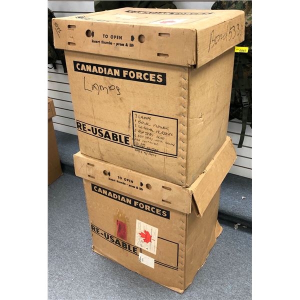 Forces Box Set of 2 Canadian Forces Military Transportation cardboard boxes ...