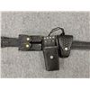 Image 2 : Police Utility Belt Kit - includes leather belt/ magazines pouch/ radio pouch/ gun holster/ cuff cas