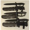 Image 1 : Set of 3 Cold Steel SK-5 blade knives w/ Secure-Ex sheaths