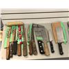 Image 2 : Large group of assorted knives & cleavers