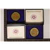 Image 1 : 2-US BICENTENNIAL MEDALS IN BLACK FLIP CASES: