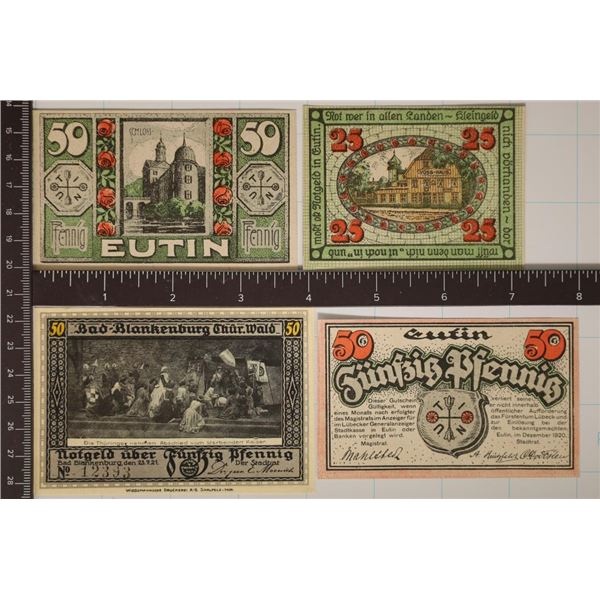 4-1920/21 GERMAN NOTGELDS (ALL CRISP UNC) 1-25 &