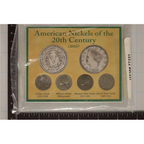 AMERICAN NICKELS OF THE 20TH CENTURY INCLUDES