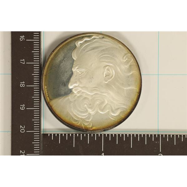 1.32 TROY OZ. STERLING SILVER PROOF ROUND "HEAD