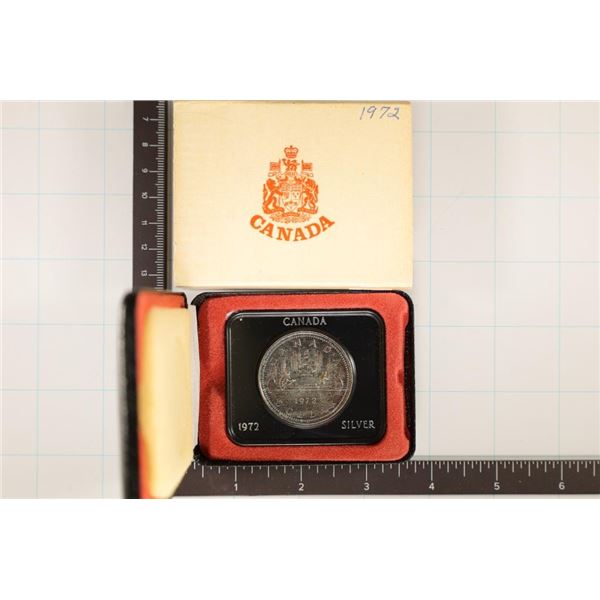 1972 CANADA SILVER DOLLAR .3750 OZ. ASW