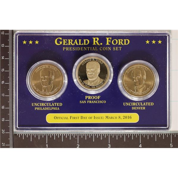 2016 P/D & S PRESIDENTIAL $1 COIN SET  GERLAD R.