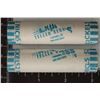 Image 1 : 2-SOLID DATE ROLLS OF 2002-P JEFFERSON NICKELS