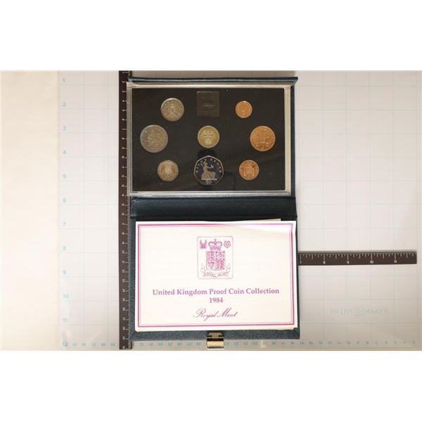 1984 UNITED KINGDOM 8 COIN PROOF SET