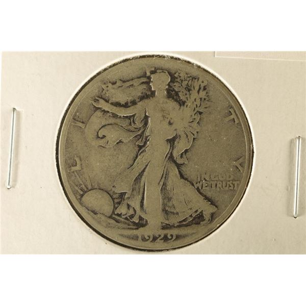 1929-S SILVER WALKING LIBERTY HALF DOLLAR