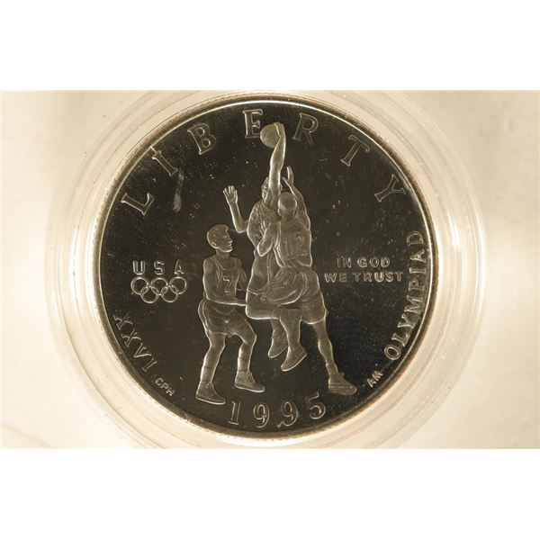 1995-S US PROOF HALF DOLLAR "BASKETBALL''