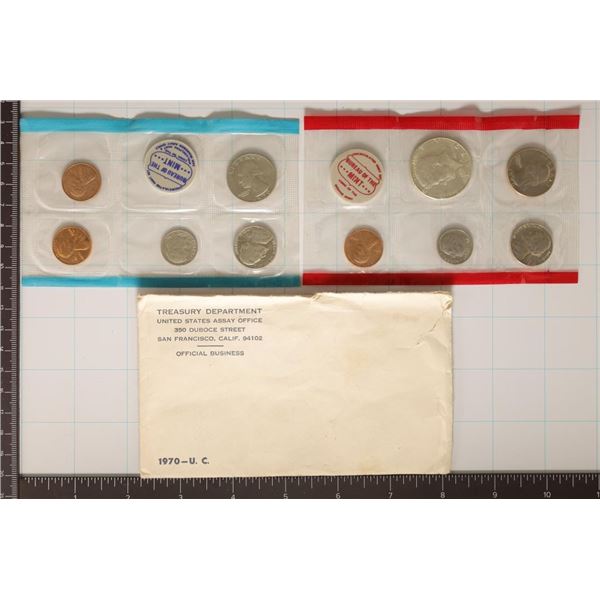 1970 US MINT SET (UNC) P/D (WITH ENVELOPE)