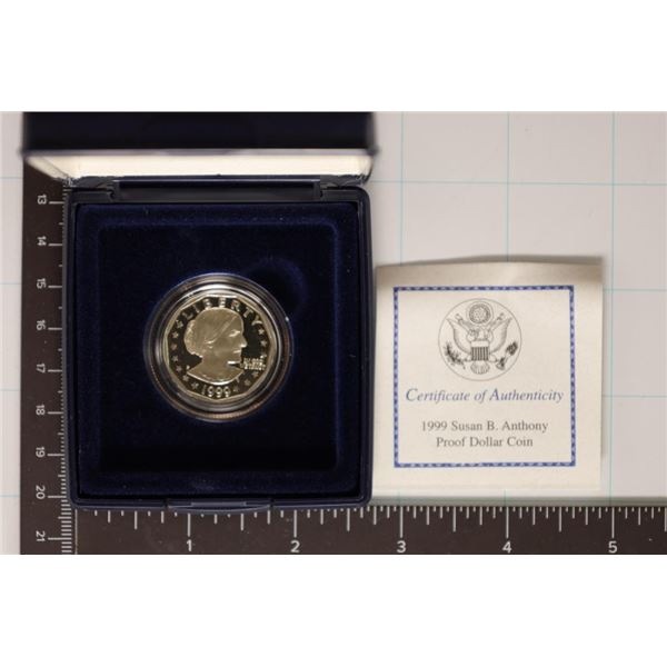 1999-P PROOF SBA DOLLAR WITH CERTIFICATE