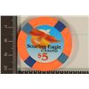 Image 1 : $5 SOARING EAGLE CASINO CHIP