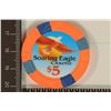 Image 2 : $5 SOARING EAGLE CASINO CHIP