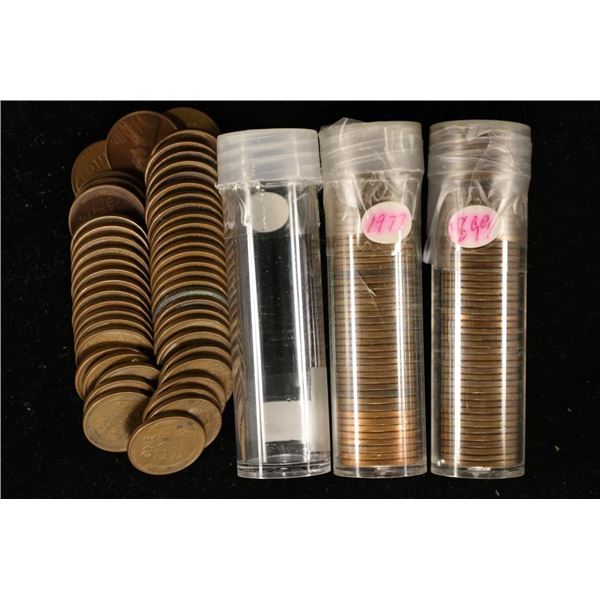 3-ROLLS OF LINCOLN WHEAT CENTS ALL SOLID DATE: