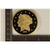 Image 1 : 24 KT. GOLD PLATED REPLICA OF AN 1877 US $50 GOLD