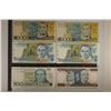 Image 1 : 6 BRAZIL BILLS: 1986-FIVE HUNDRED CRUZADOS CU,