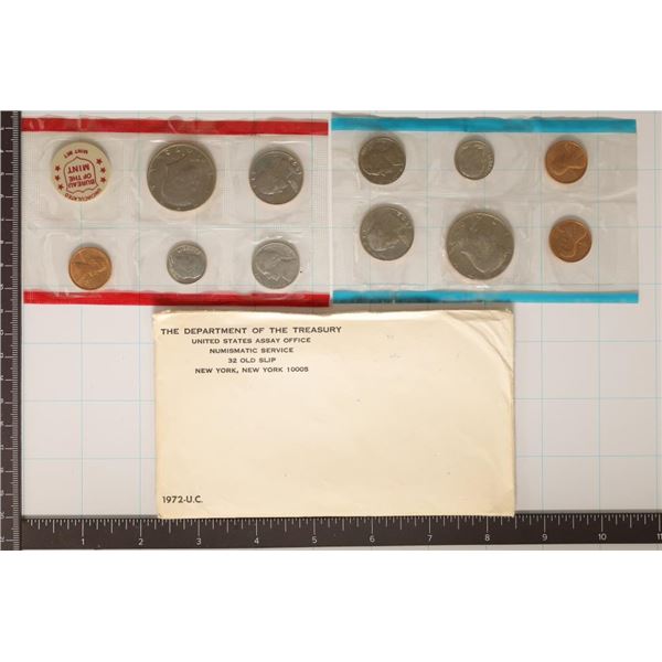 1972 US MINT SET (UNC) P/D/S (WITH ENVELOPE)