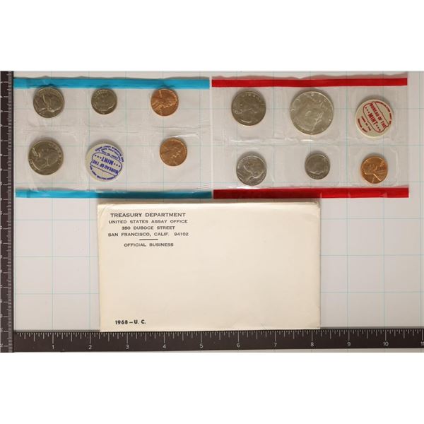 1968 US MINT SET (UNC) P/D (WITH ENVELOPE)