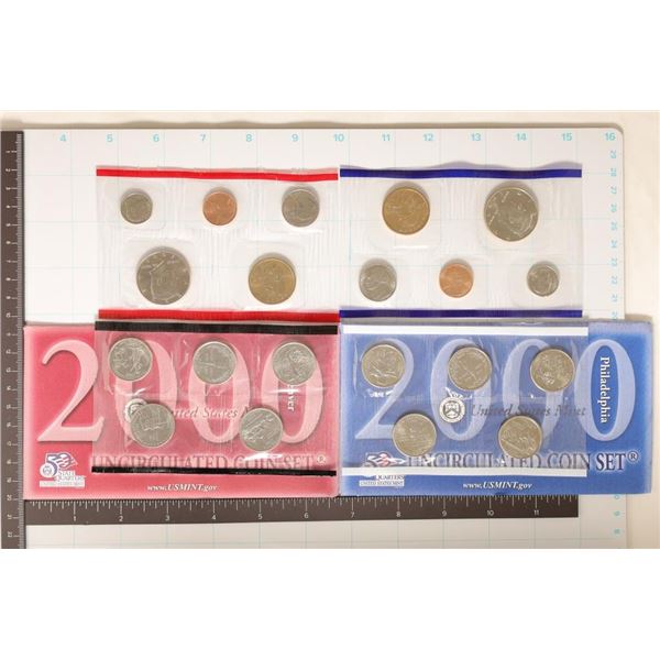 2000 US MINT SET (UNC) P/D (WITH ENVELOPE)