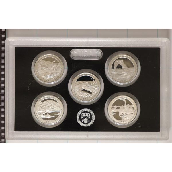 2014 SILVER US 50 STATE QUARTERS PROOF SET