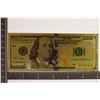 Image 1 : 24KT GOLD FOIL REPLICA OF A 2009-A US $100 BILL