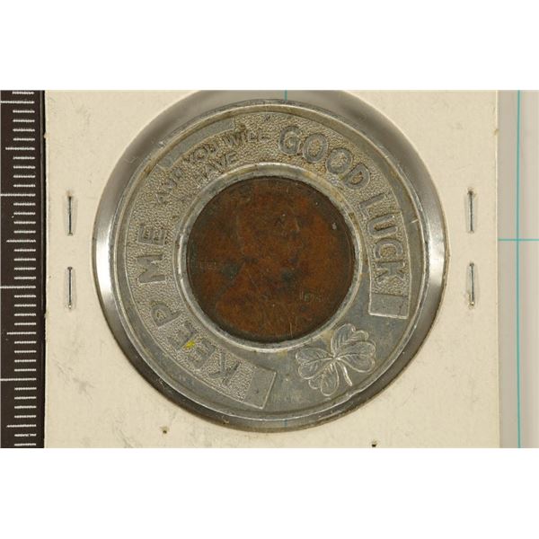 ENCASED 1946 LINCOLN WHEAT CENT KEEP ME AND