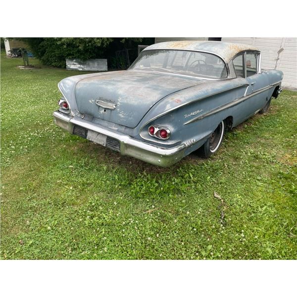 1958 Bel Air Hardtop 2 door - TOD, Was running/Restorable