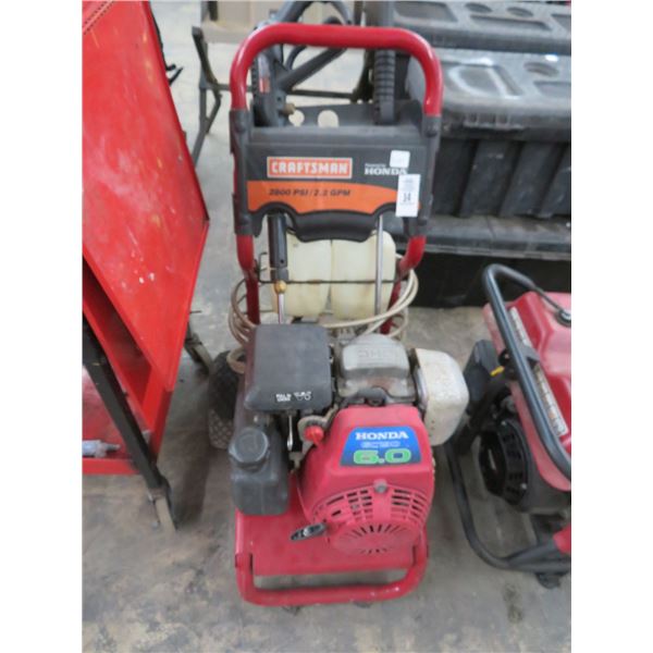 Craftsman/Honda 6 HP 2800 Gas Pressure Washer