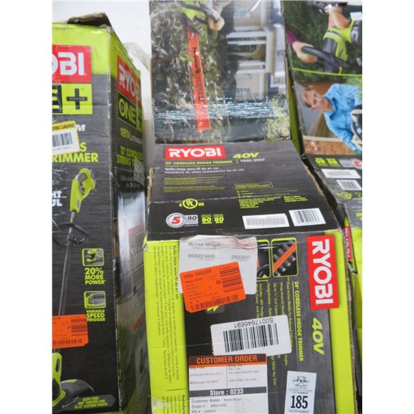 Ryobi 40V Cordless Hedge Trimmer - No Battery