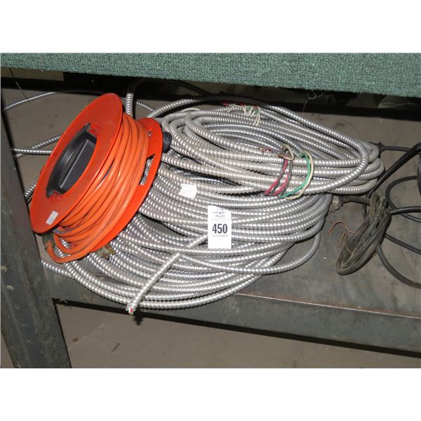 Extension Cord Reel, Flex Conduit Wire