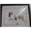 Image 1 : Walt Disney Serigraph Donald Duck w/3 Ducklings - Framed