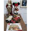 Image 1 : Mickey Mouse Golfer and Asst. Christmas Décor and Nativity Set