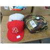 Image 1 : TB Bucs, LA Raiders Hats Plus Hat Carry Case