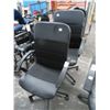 Image 1 : 2-Black Secretarial Armchairs - 2 X $